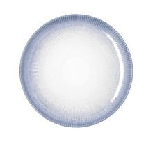 Flat Plate Bidasoa Lea Hydrozero White Ceramic Ø 27 cm (6 Units)