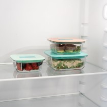 Lunchbox hermetisch Luminarc Joy Blau Glas 1,1 L (6 Stück)