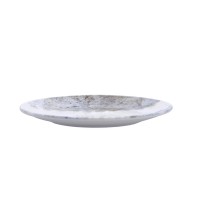Flat Plate Bidasoa Polaris Hydrozero Beige Ceramic Ø 25 cm (6 Units)