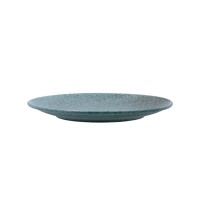 Flat Plate Bidasoa Element Hydrozero Blue Ceramic Ø 25 cm (6 Units)