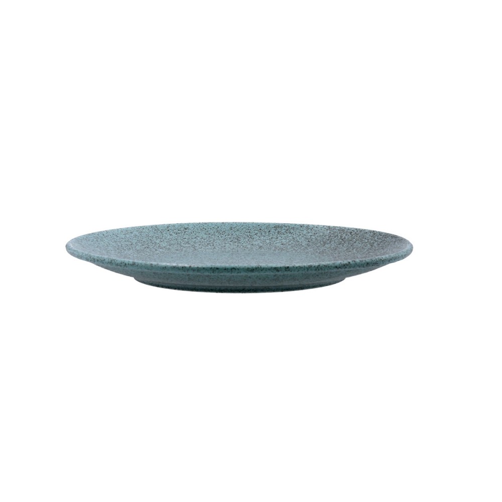 Flat Plate Bidasoa Element Hydrozero Blue Ceramic Ø 25 cm (6 Units)