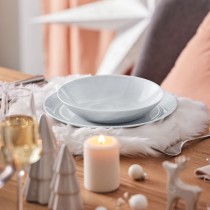 Assiette creuse Luminarc Diwali Granit Marb Bicolore verre Ø 20 cm (24 Unités)