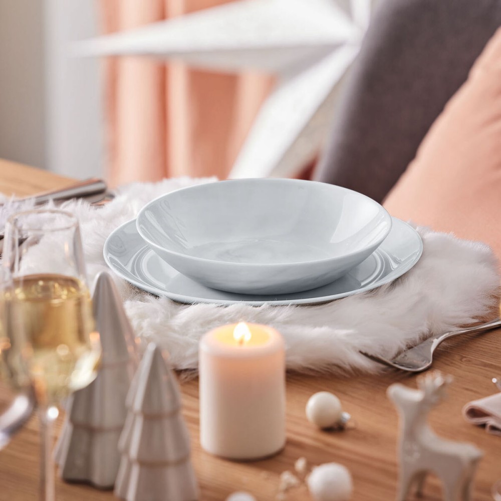 Assiette creuse Luminarc Diwali Granit Marb Bicolore verre Ø 20 cm (24 Unités)