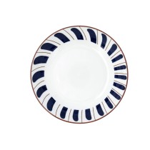Deep Plate Bidasoa Oceanika Blue Ceramic Ø 20 cm (12 Units)