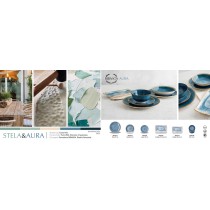 Deep Plate Bidasoa Aura White Ceramic Ø 20 cm (12 Units)