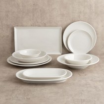 Deep Plate Bidasoa Harmony Hydrozero White Ceramic Ø 23 cm (6 Units)