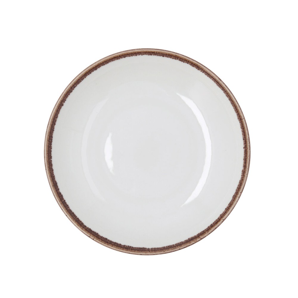 Deep Plate Bidasoa Orion Hydrozero White Ceramic Ø 23 cm (6 Units)