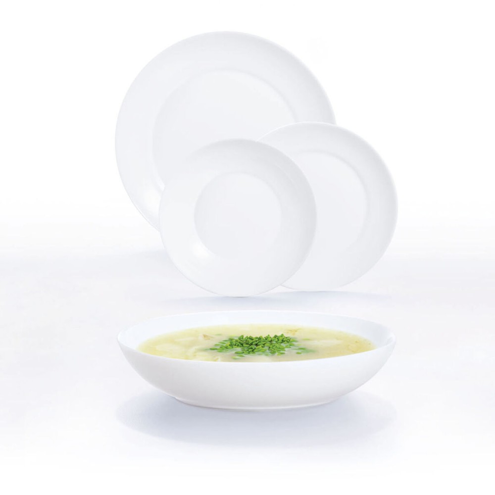 Suppenteller Luminarc Apy Weiß Glas Ø 20 cm (12 Stück)