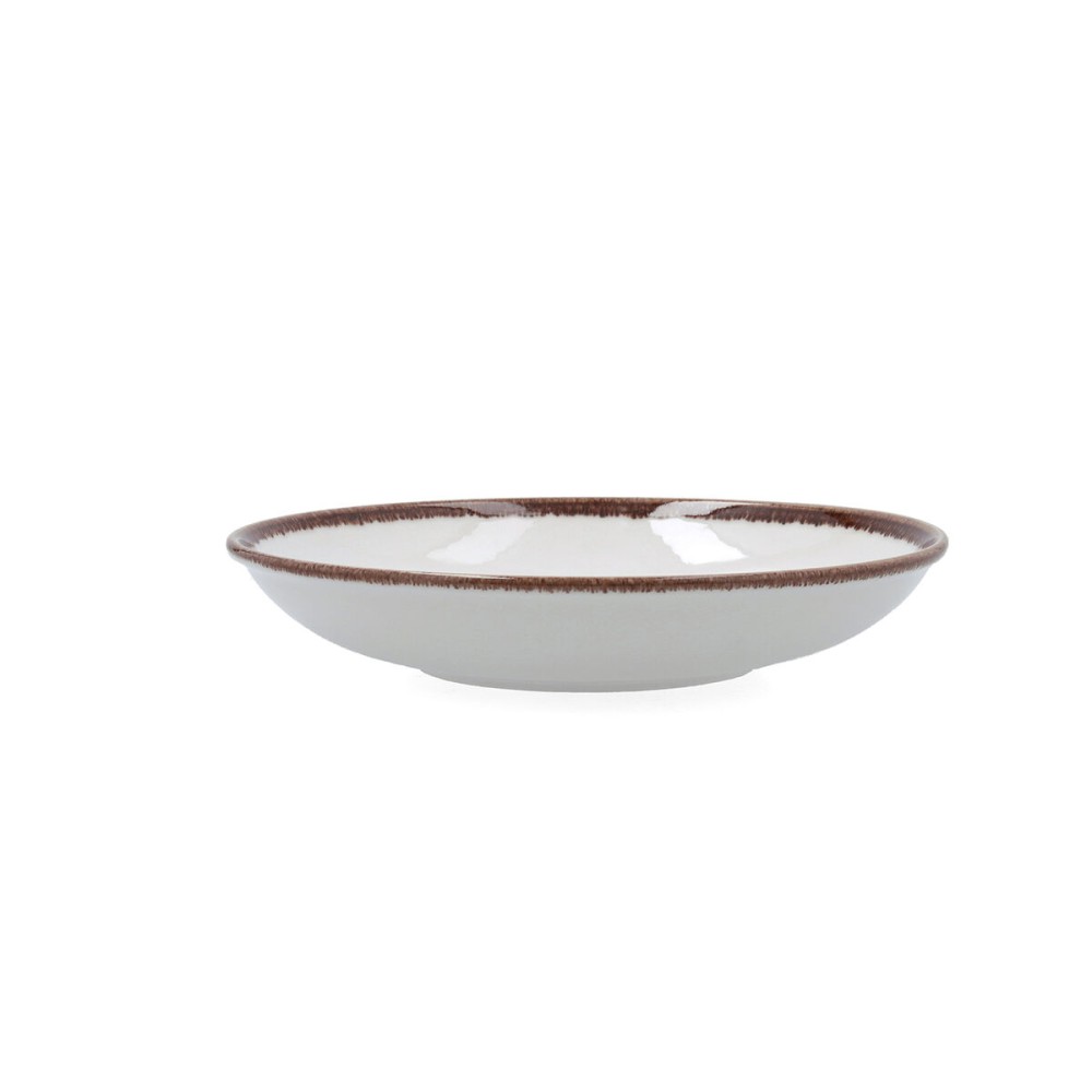 Deep Plate Bidasoa Orion Hydrozero White Ceramic Ø 23 cm (6 Units)