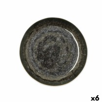 Deep Plate Bidasoa Elite Brown Ceramic 21,5 x 4,6 cm (6 Units)