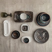 Suppenteller Bidasoa Elite Braun aus Keramik 21,5 x 4,6 cm (6 Stück)