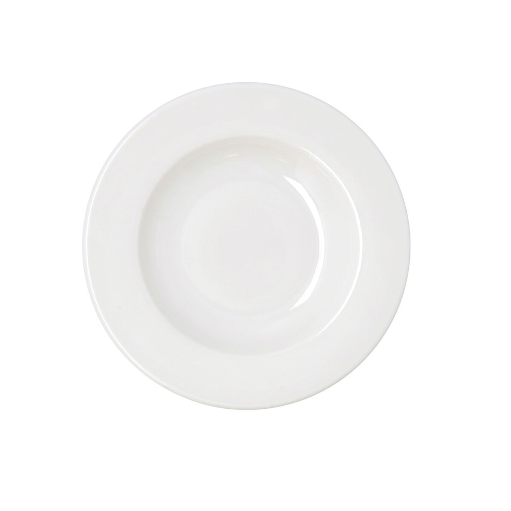 Deep Plate Bidasoa Serenity Hydrozero White Ceramic Ø 23 cm (6 Units)