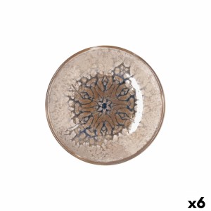 Deep Plate Bidasoa Deneb Hydrozero Brown Ceramic Ø 20 cm (6 Units)