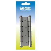 Hinge Micel BS10 M57004 Silver Aluminium 180 x 33 mm Double action