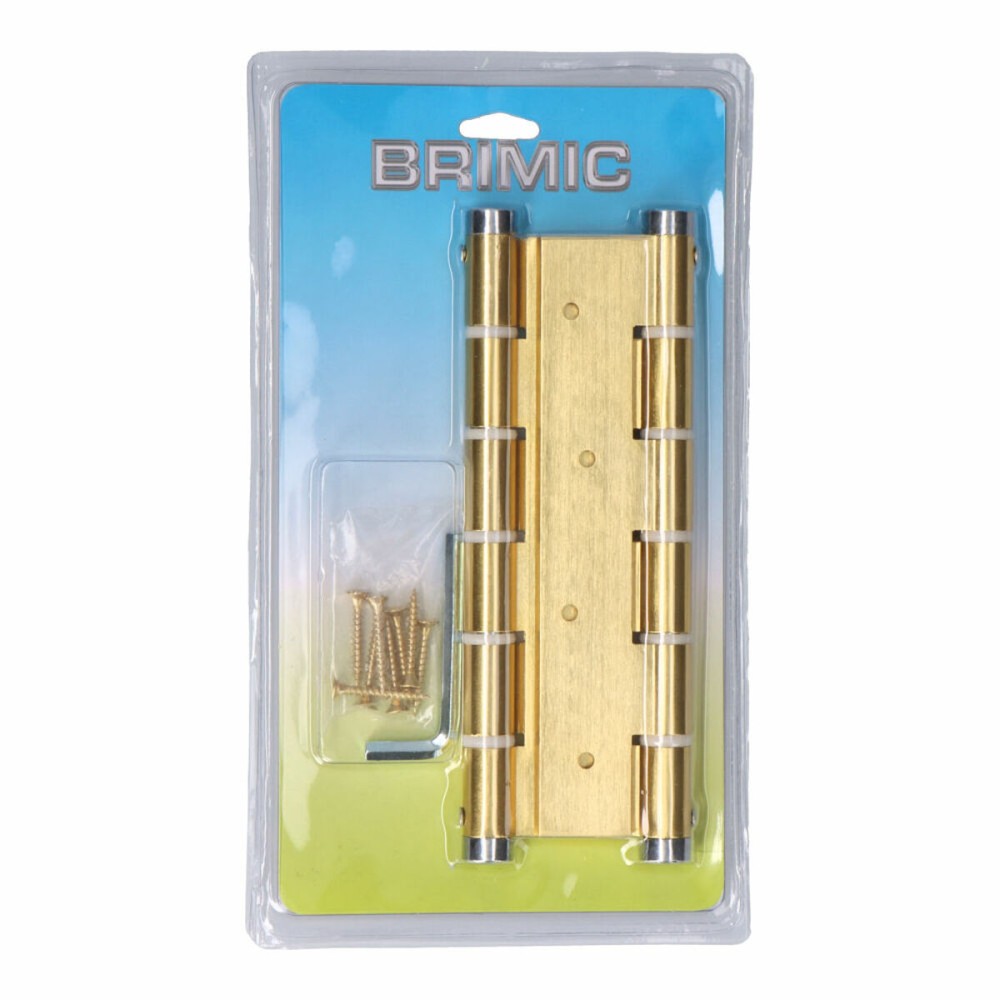 Hinge Micel BS10 M57003 Golden Aluminium 180 x 33 mm Double action