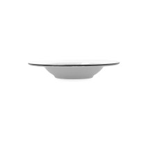 Deep Plate Bidasoa Glacial Filo White Ceramic Ø 23,5 cm (24 Units)
