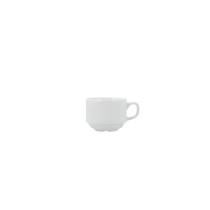 Tea and coffee cup Bidasoa Serenity Hydrozero White Ceramic 90 ml (12 Units)