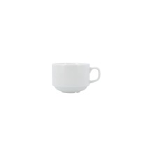 Tea and coffee cup Bidasoa Serenity Hydrozero White Ceramic 230 ml (6 Units)