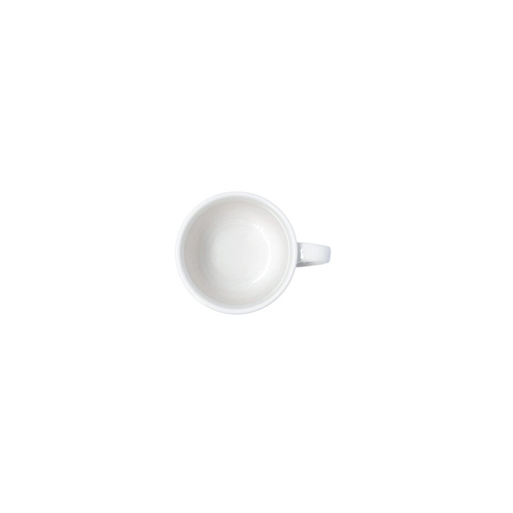 Tea and coffee cup Bidasoa Serenity Hydrozero White Ceramic 230 ml (6 Units)