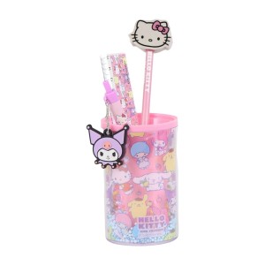 Ensemble de Papeterie Hello Kitty Multicouleur 4 Pièces