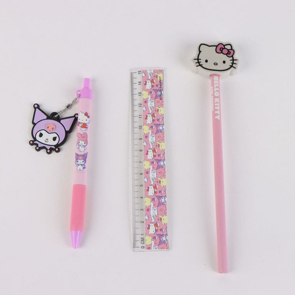 Ensemble de Papeterie Hello Kitty Multicouleur 4 Pièces