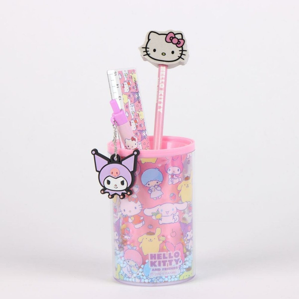 Ensemble de Papeterie Hello Kitty Multicouleur 4 Pièces