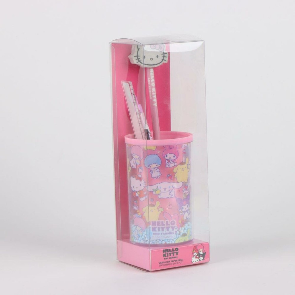 Ensemble de Papeterie Hello Kitty Multicouleur 4 Pièces