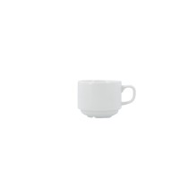 Tea and coffee cup Bidasoa Serenity Hydrozero White Ceramic 200 ml (6 Units)