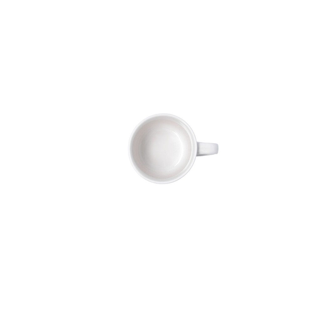 Tasse Kaffee und Tee Bidasoa Serenity Hydrozero Weiß aus Keramik 200 ml (6 Stück)