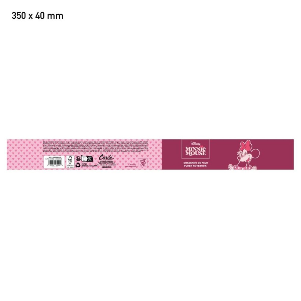 Cahier Minnie Mouse Rose 16 x 24 x 3,5 cm
