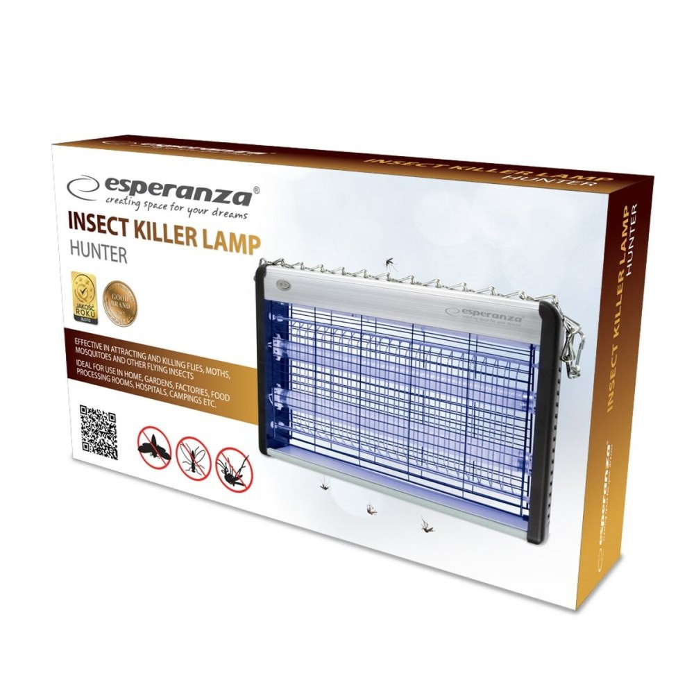 Lampe Anti-Moustiques Esperanza EHQ006 Blanc 20 W