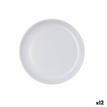 Dessert dish Bidasoa Moana Grey Ceramic Ø 21,5 cm (12 Units)