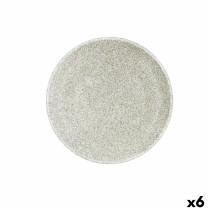 Dessert dish Bidasoa Element Hydrozero Beige Ceramic Ø 21 cm (6 Units)