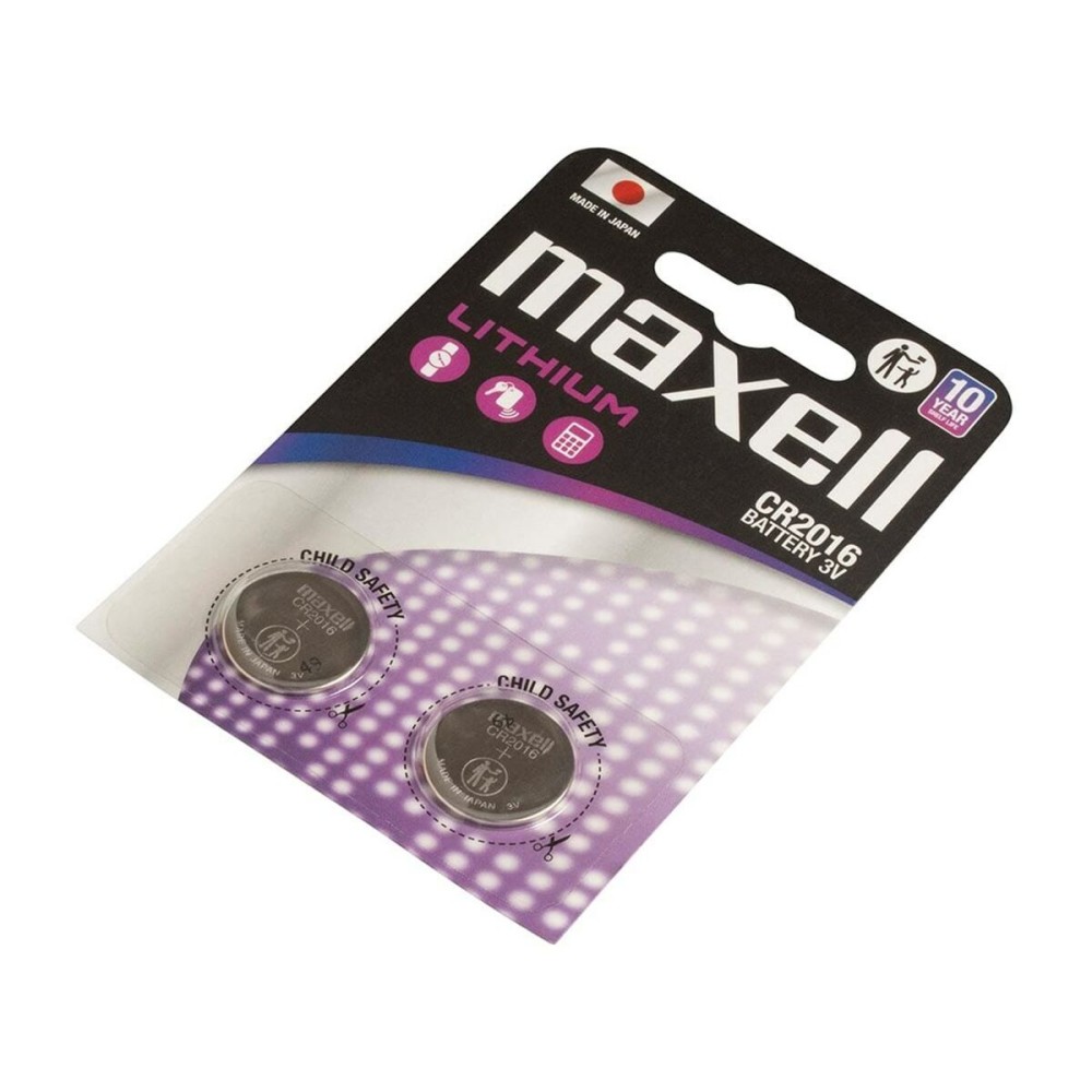 Lithium-Batterie Maxell CR2016 90 mAh 3 V (2 Stück)