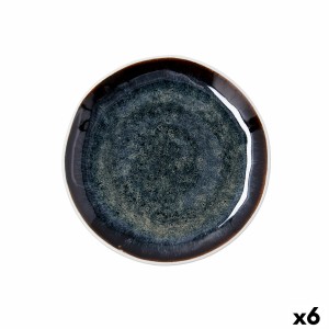 Dessert dish Bidasoa Elite Brown Ceramic Ø 20 cm (6 Units)