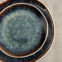 Dessert dish Bidasoa Elite Brown Ceramic Ø 20 cm (6 Units)