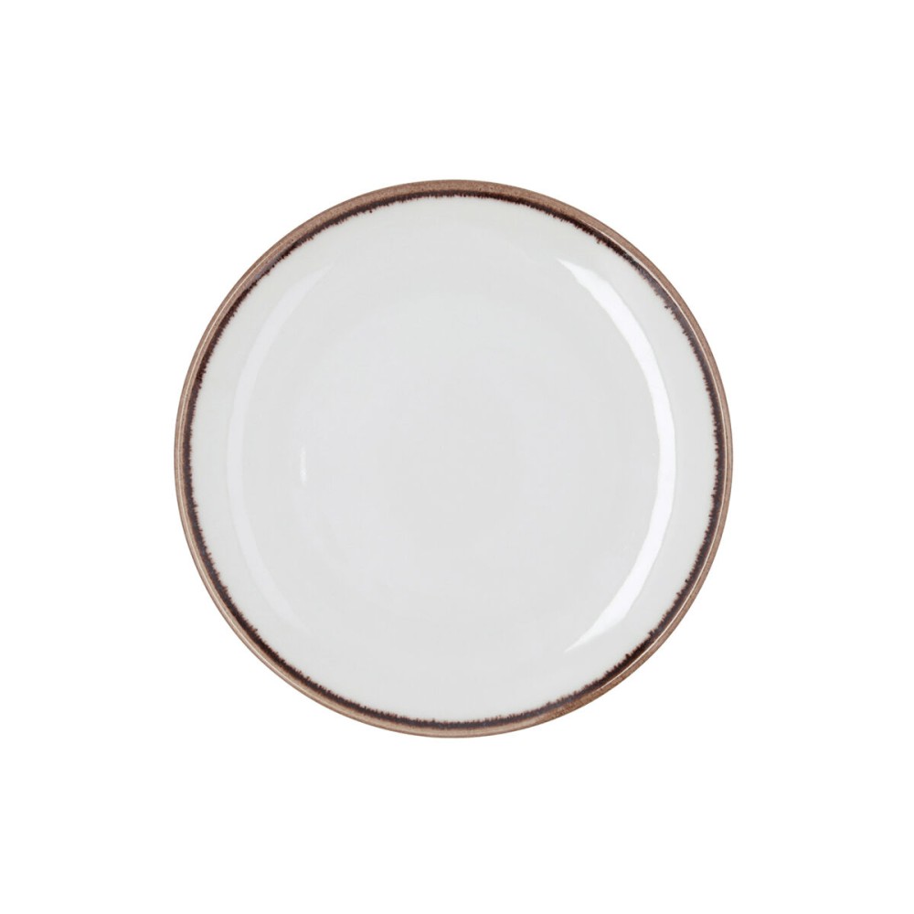 Dessert dish Bidasoa Orion Hydrozero White Ceramic Ø 21 cm (6 Units)