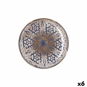 Dessertteller Bidasoa Deneb Hydrozero Braun aus Keramik Ø 21 cm (6 Stück)