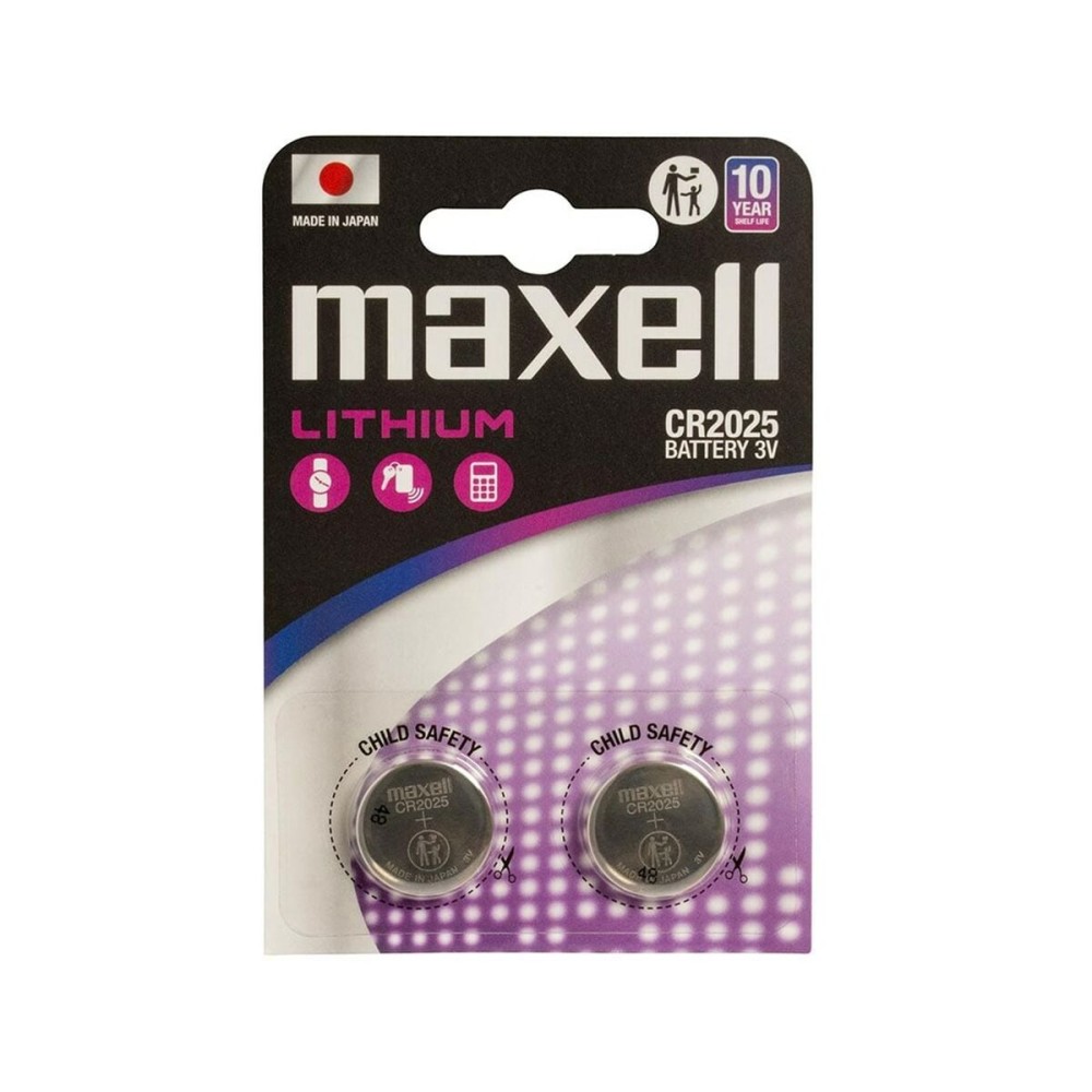 Lithium-Batterie Maxell CR2025 170 mAh 3 V (2 Stück)