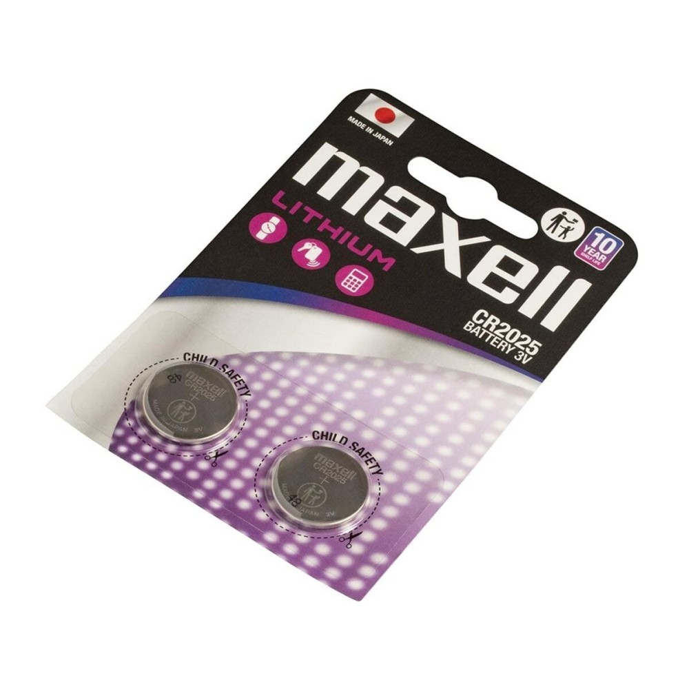 Lithium-Batterie Maxell CR2025 170 mAh 3 V (2 Stück)