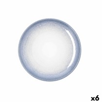 Dessert dish Bidasoa Lea Hydrozero White Ceramic Ø 21 cm (6 Units)