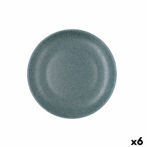 Dessert dish Bidasoa Element Hydrozero Blue Ceramic Ø 21 cm (6 Units)