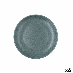 Dessert dish Bidasoa Element Hydrozero Blue Ceramic Ø 21 cm (6 Units)