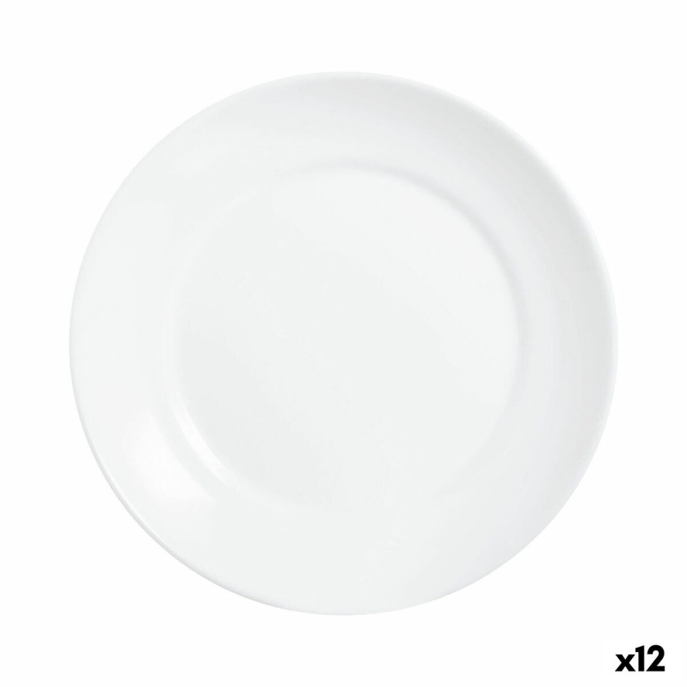 Dessertteller Luminarc Apy Weiß Glas Ø 18 cm (12 Stück)