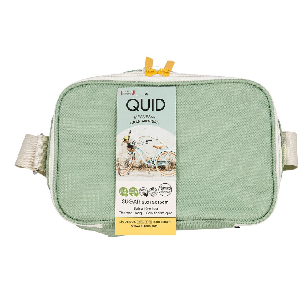 Cool Bag Quid Sugar Green 23 x 15 x 15 cm (6 Units)