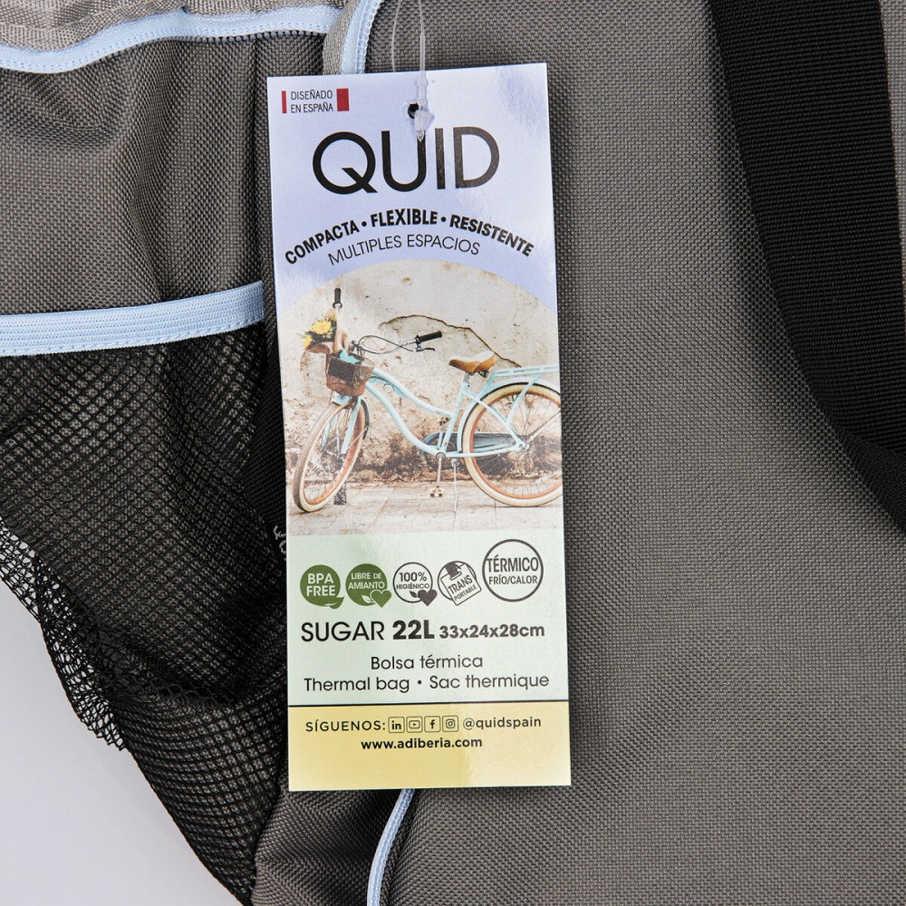 Sac Thermique Quid Sugar Vert 33 x 24 x 28 cm (6 Unités)