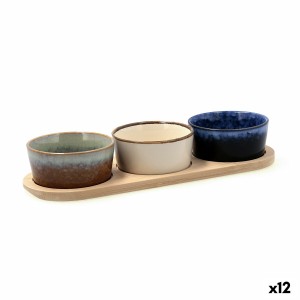 Ensemble à apértif Bidasoa Moana Multicouleur Céramique 29 x 10 x 4,5 cm 4 Pièces (12 Unités)