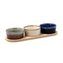 Ensemble à apértif Bidasoa Moana Multicouleur Céramique 29 x 10 x 4,5 cm 4 Pièces (12 Unités)