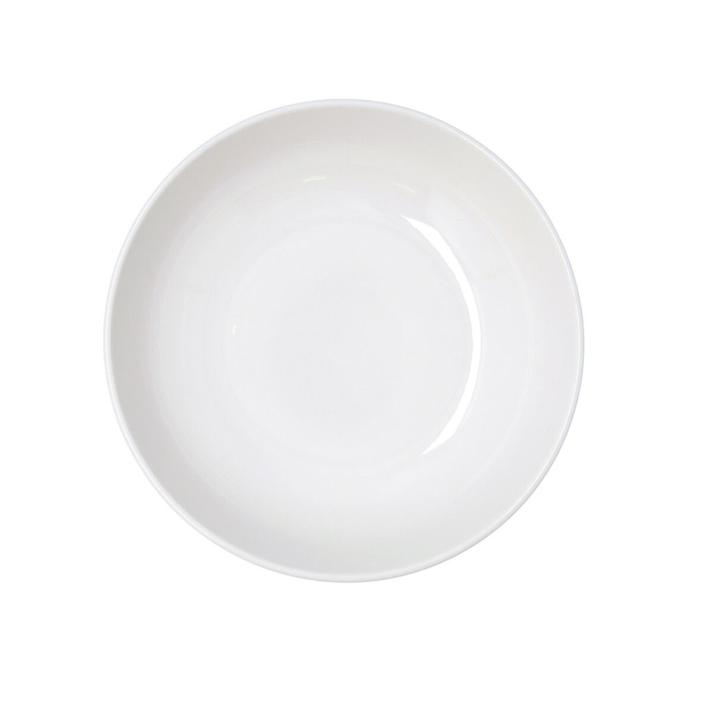 Salad Bowl Bidasoa Serenity Hydrozero White Ceramic Ø 23 cm (6 Units)