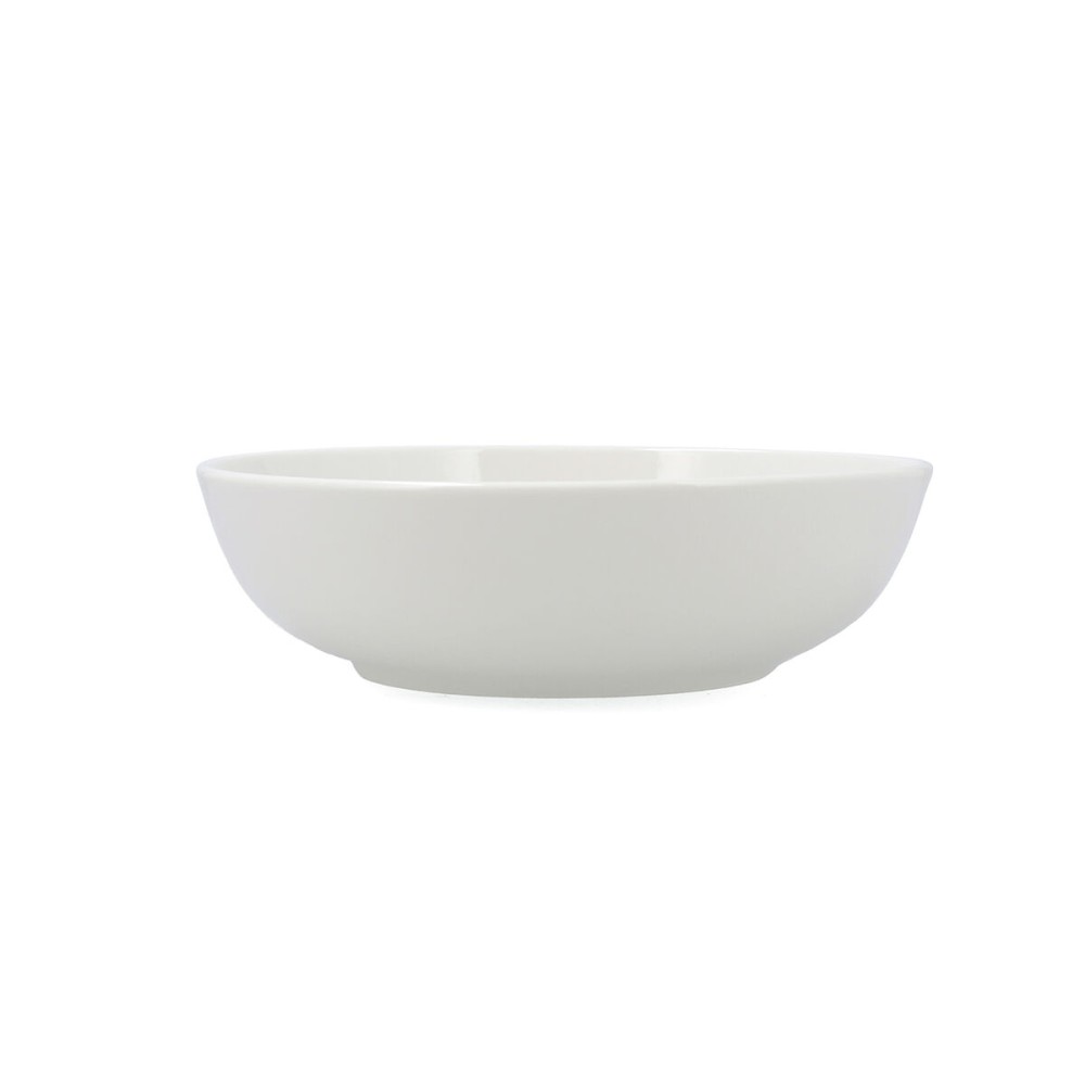 Salad Bowl Bidasoa Serenity Hydrozero White Ceramic Ø 23 cm (6 Units)